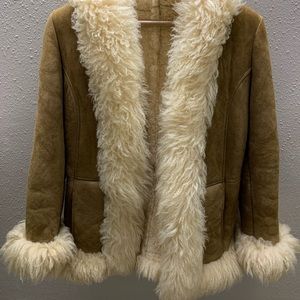 Vintage suede and shearling jacket